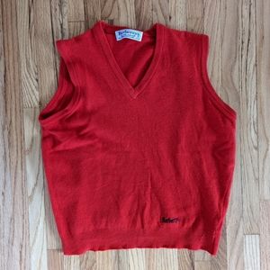 Vintage Burberry Wool Sweater Vest